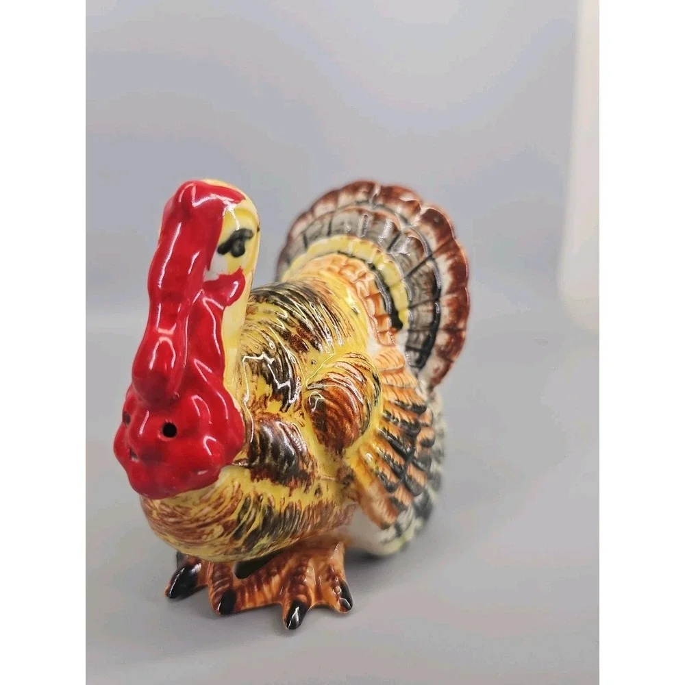 Vintage Rossini Large Ceramic Turkey Shaker, Japan, Salt Pepper Shaker